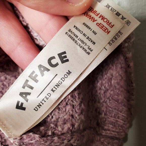 Fat Face Lilac Purple Sweater 12 - Picture 6 of 7
